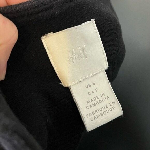 H&M Black Twist Knot Sleeveless Midi Dress Size Small - Picture 3 of 6